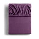 Lila gumis jersey lepedő 220x200 cm Amber – Restilo