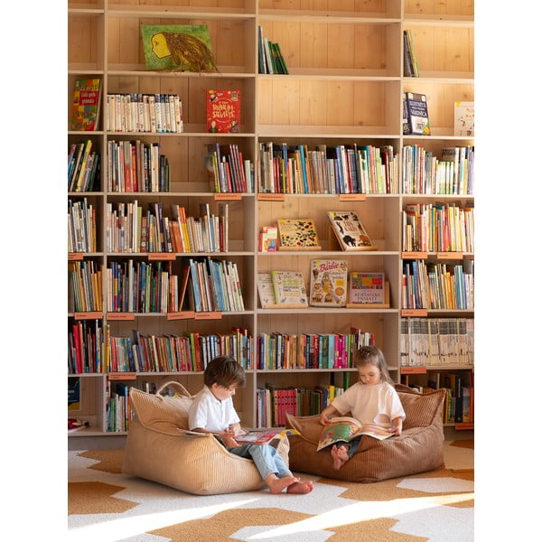 Barna kordbársony gyerek babzsákfotel Chair – Wigiwama-image-2