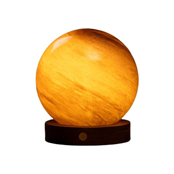 Sötétbarna USB fénydekoráció ø 12 cm Sand Storm – Gingko-image-2