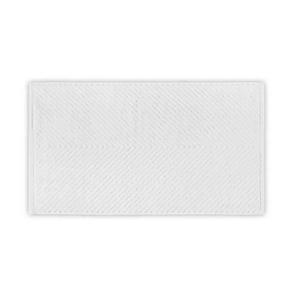 Fehér pamut fürdőlepedő 142x76 cm Chevron - Foutastic