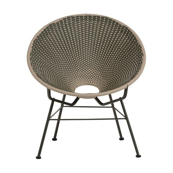 Zöld műrattan kerti fotel Kazoun – WOOOD-image-4