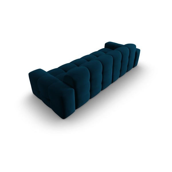Sötétkék bársony kanapé 255 cm Kendal – Micadoni Home-image-4