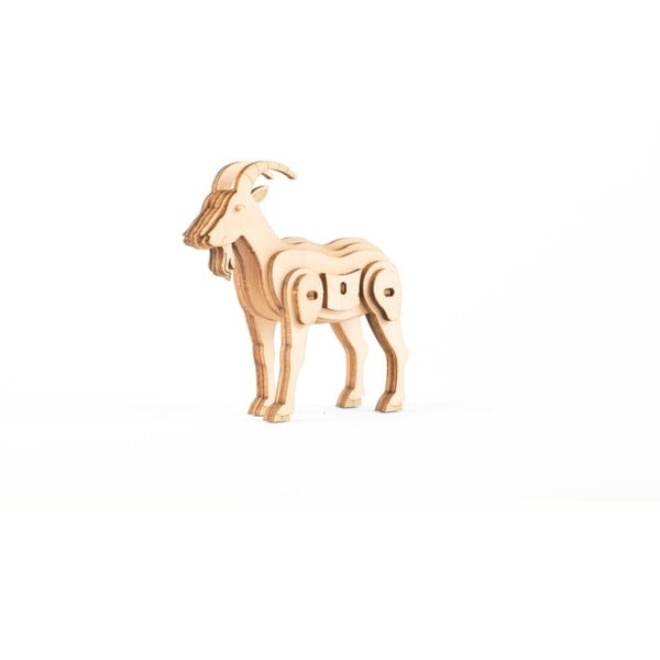 Goat kecskeformájú 3D fa puzzle - Kikkerland