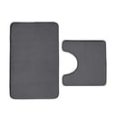 Sötétszürke memóriahab fürdőszobai kilépő szett WC-hez, 2 db-os  50x80 cm Anti-Bacterial – Catherine Lansfield