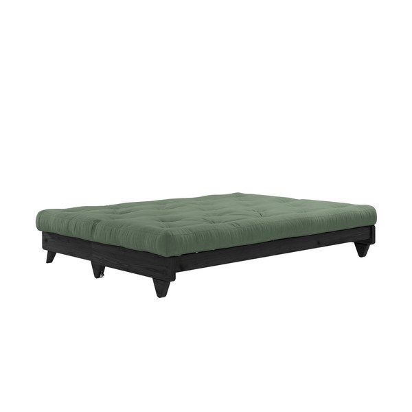 Fresh Black/Olive Green zöld kinyitható kanapé - Karup Design-image-3