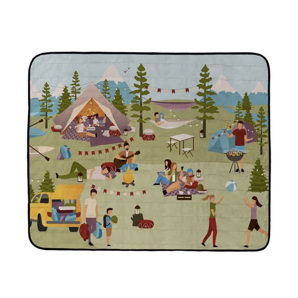 Lets Go Camping piknik pléd, 145 x 180 cm - Butter Kings