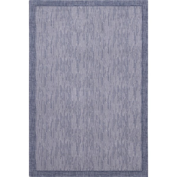 Sötétkék gyapjú szőnyeg 133x180 cm Linea – Agnella