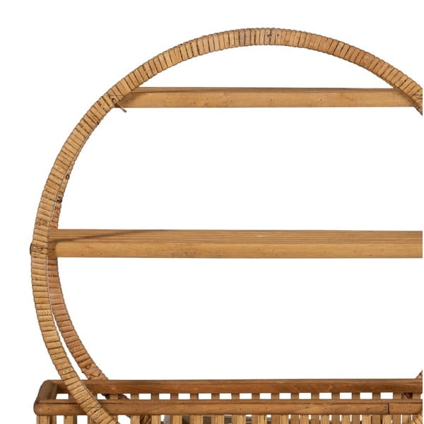 Natúr színű többszintes rattan fali polc 45,5 cm – Ixia-image-1