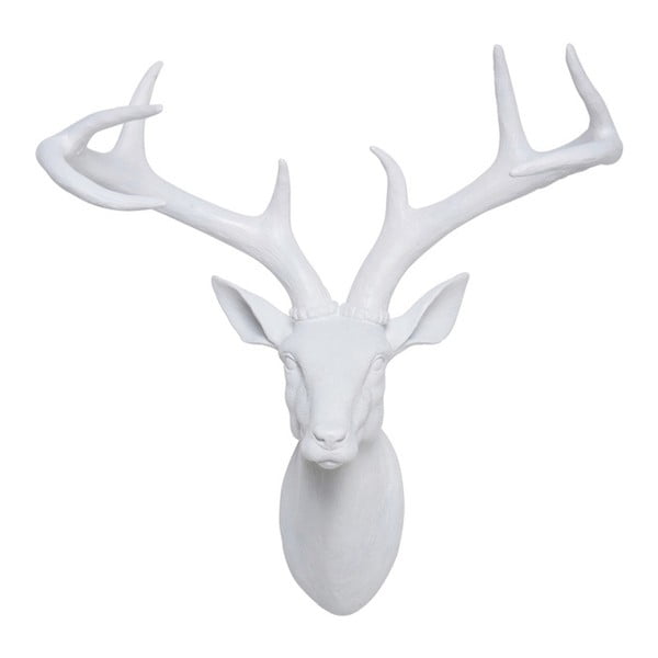 Deer fehér dekorációs szobor, 40 x 45 cm - Kare Design