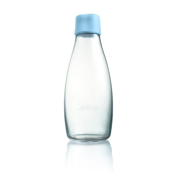 Pasztellkék üvegpalack, 500 ml - ReTap