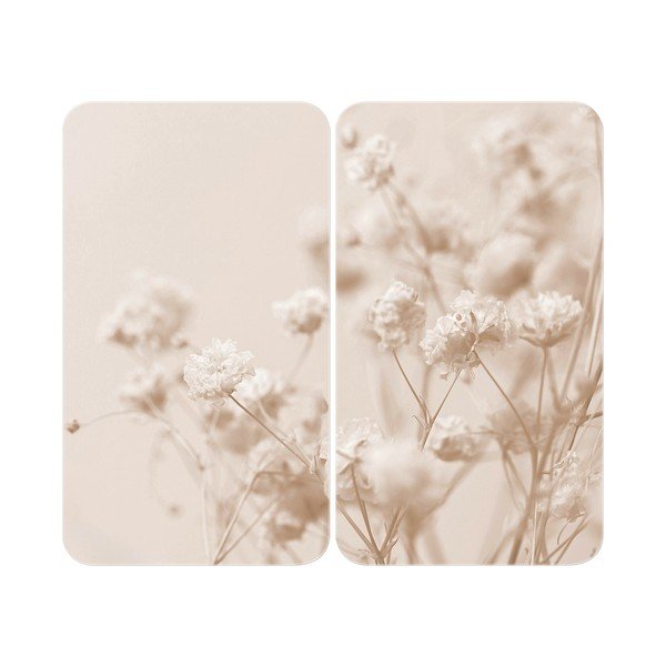 Edzett üveg tűzhely fedőlap 52x30 cm Dried Flower – Wenko