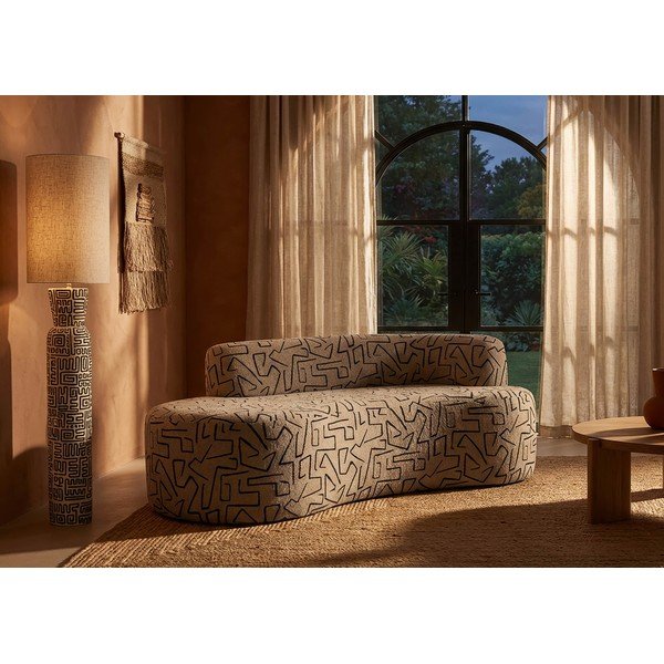 Bézs buklé kanapé 176 cm Nairobi – Mauro Ferretti-image-1