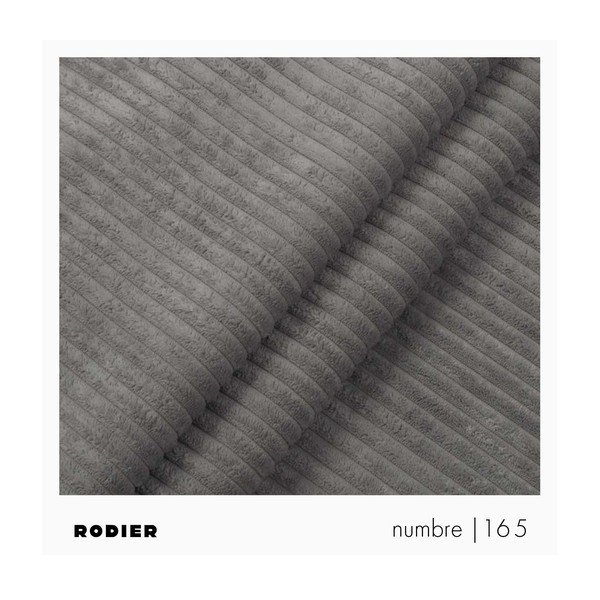 Szürke kordbársony kanapé 205 cm Villet – Rodier-image-3