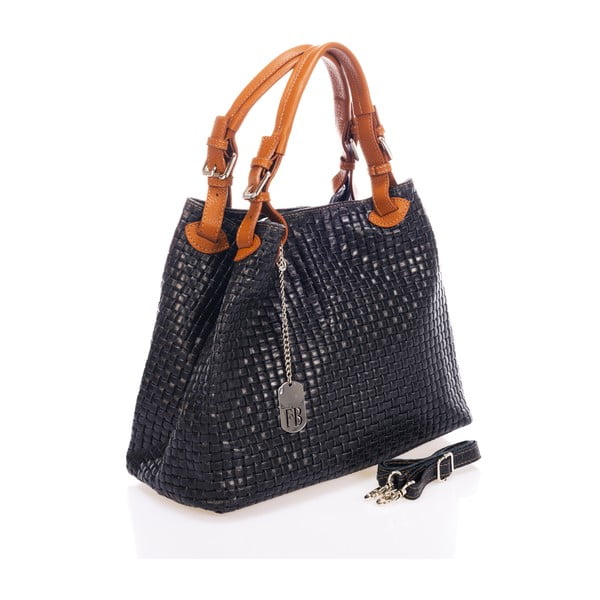 Hydri sötétkék bőr kézitáska - Federica Bassi-image-2