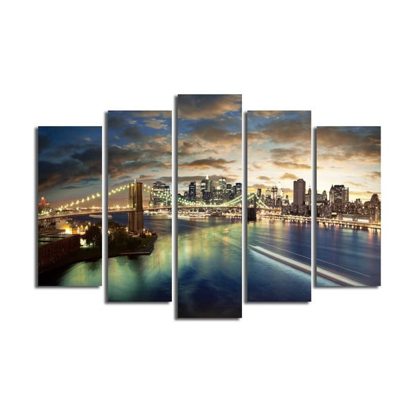 New Yor City többrészes kép, 105 x 70 cm