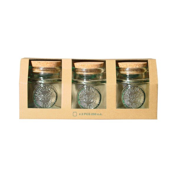 Authentic 3 db fűszertartó újrahasznosított üvegből, 250 ml - Ego Dekor-image-1
