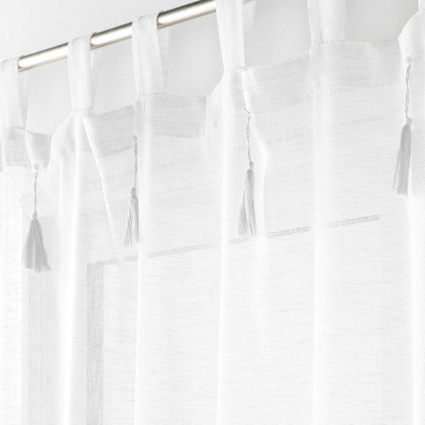 Fehér fényáteresztő függöny 140x240 cm Dalila – douceur d'intérieur-image-1
