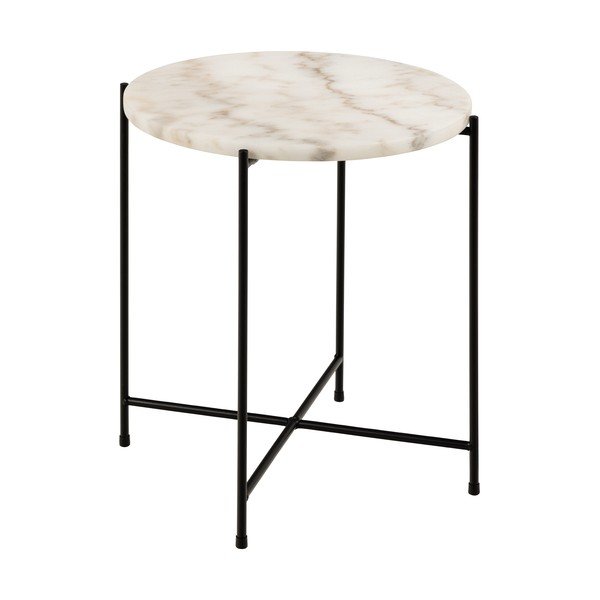 Kerek tárolóasztal márvány asztallappal ø 42 cm Avila – Actona