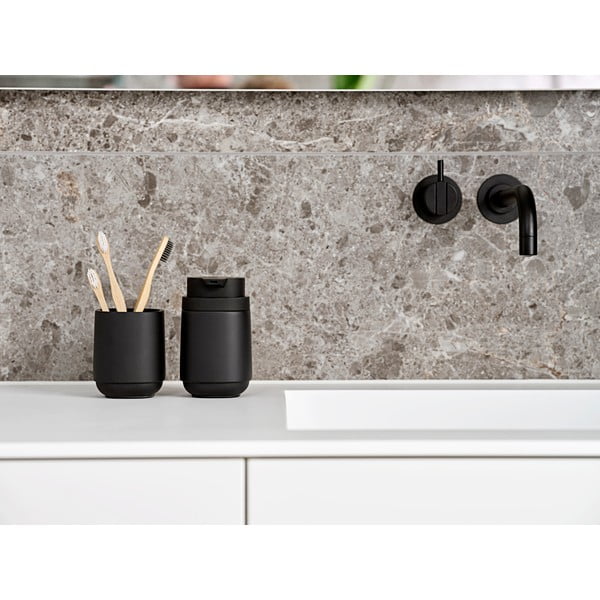 Fekete beton fogkefetartó pohár Time – Zone-image-1