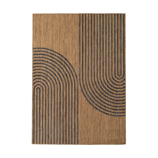 Fekete-barna kültéri-beltéri szőnyeg 200x290 cm Mira 1453 – Ayyildiz Carpets