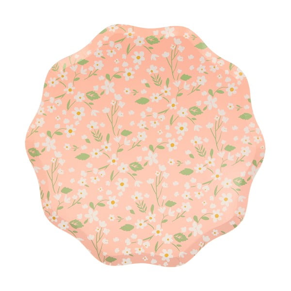 Egyszer használatos papír  tányér készlet 12 db-os Ditsy – Meri Meri-image-3