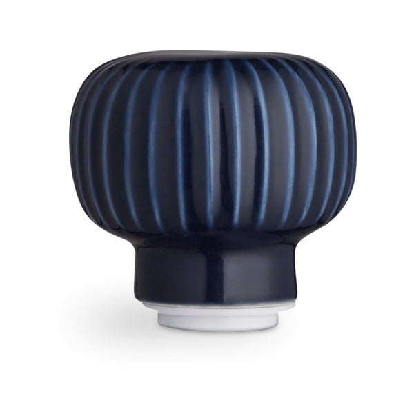 Hammershoi tölgyfa fűszerörlő, sötétkék porcelán részletekkel, magasság 13 cm - Kähler Design-image-2