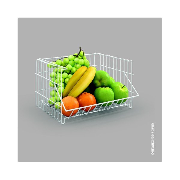 Basket zöldségtartó kosár, hossz 34 cm - Metaltex-image-1