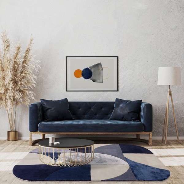 Sötétkék gyapjú szőnyeg 160x230 cm Indigo – Asiatic Carpets-image-1