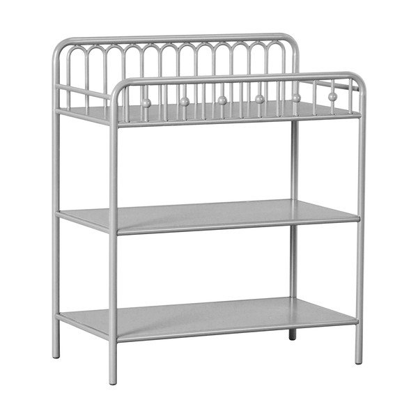 Világosszürke fém magas gyerek komód pelenkázó feltéttel 87x102 cm Monarch Hill – Støraa