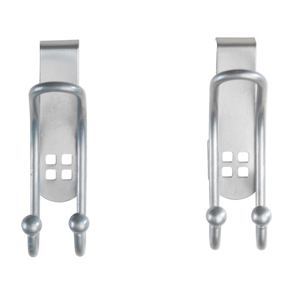 Door Hook 2 db-os ezüstszínű akasztó szett ajtóra - Wenko-image-2