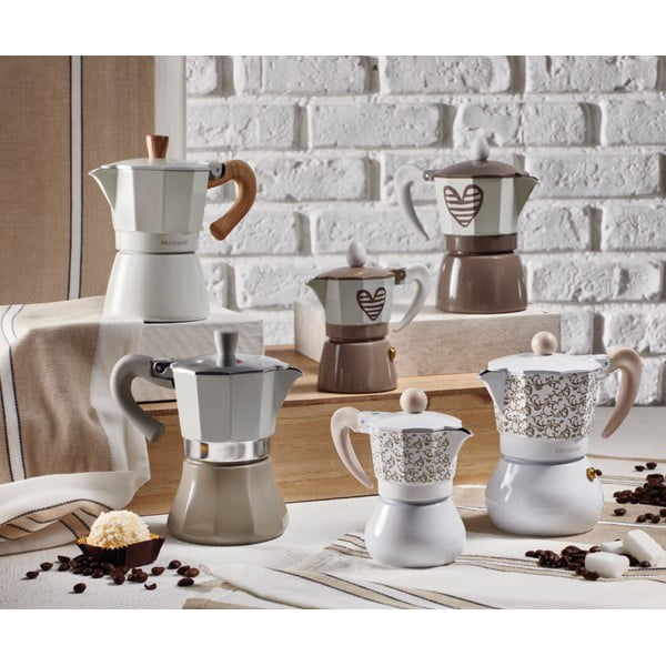 Hearbeat szürke kávéfőző, 3 személyes - Brandani-image-1