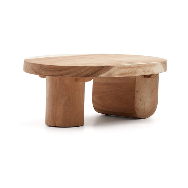 Natúr színű munggur fa dohányzóasztal 60x90 cm Mosi – Kave Home-image-2