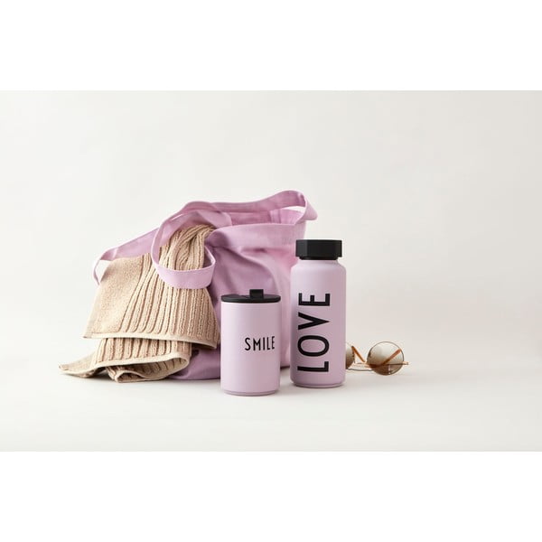 Lila termobögre 350 ml Smile – Design Letters-image-1