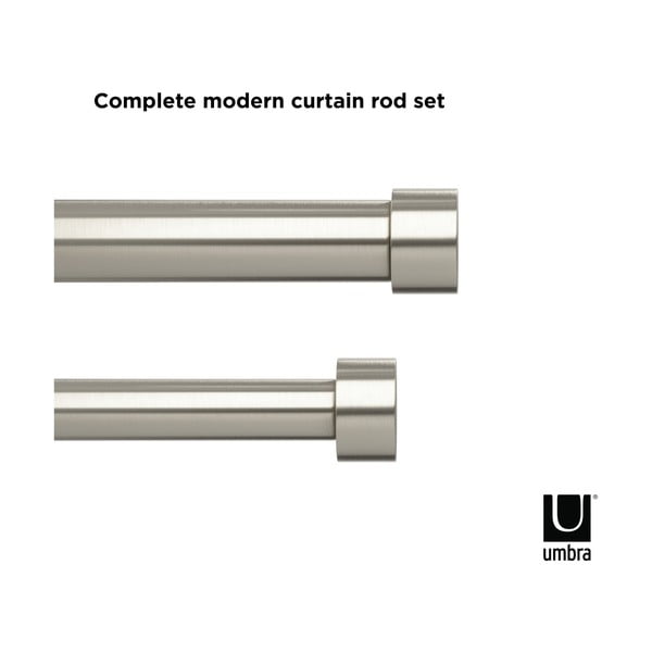 Acél bővíthető-dupla függönykarnis 305 - 457 cm Cappa – Umbra-image-4