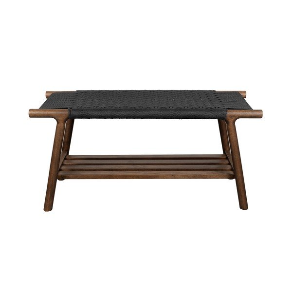 Sötét natúr színű tömörfa pad Kintaro – Dutchbone