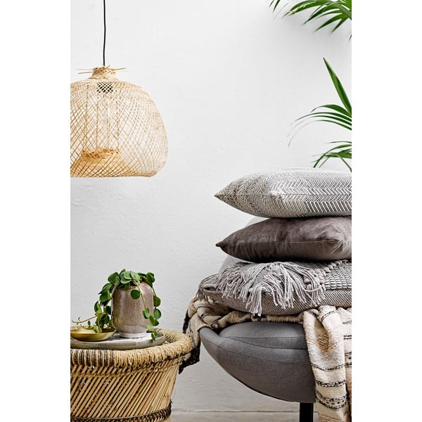 Natúr színű függőlámpa bambusz búrával ø 42 cm Rodi – Bloomingville-image-1