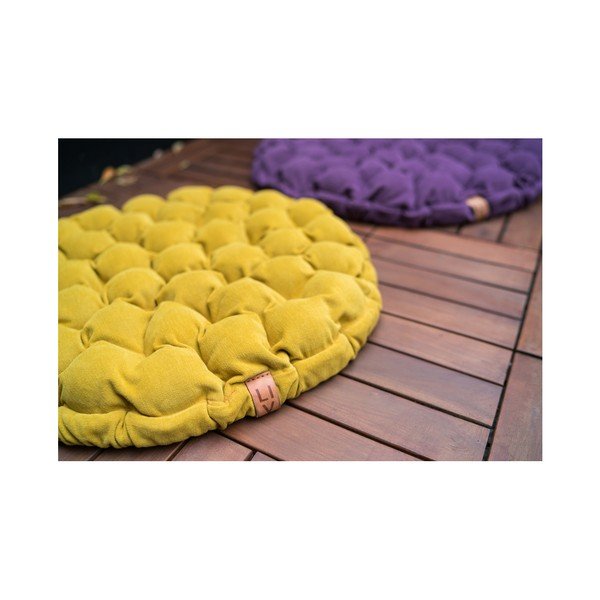 Bloom világos szürkéskék ülőpárna masszázsgolyókkal, ⌀ 65 cm - Linda Vrňáková-image-1