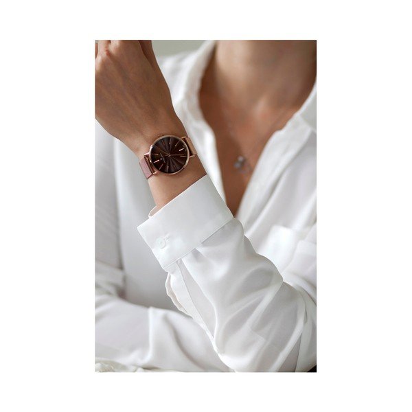 Rose Monte női karóra rózsaarany színű rozsdamentes acélszíjjal - Frederic Graff-image-1