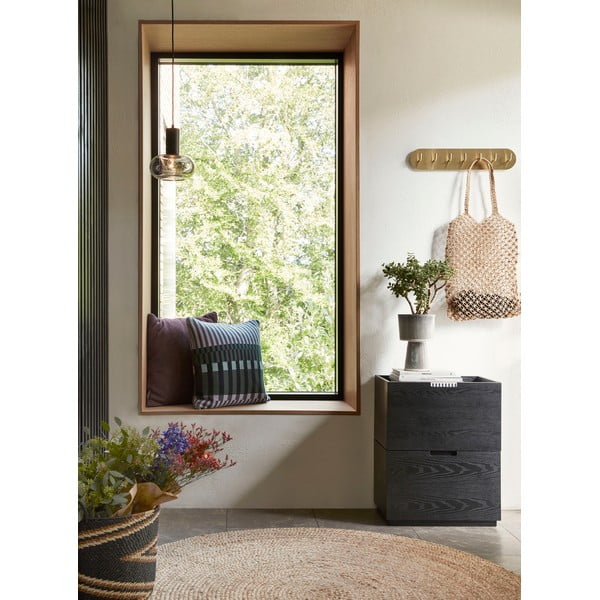 Pot 2 db-os fekete-bézs kerámia kaspó szett - Hübsch-image-1