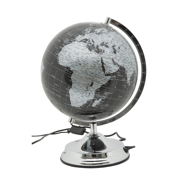 Globe Silver földgömb alakú asztali lámpa, ø 25 cm - Mauro Ferretti