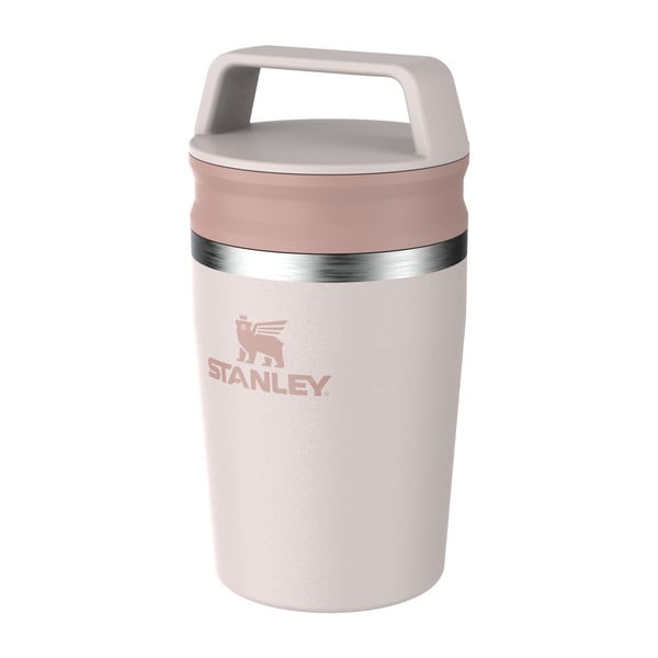 Világos rózsaszín rozsdamentes acél termobögre 230 ml Café-To-Go Travel Mug Rose Quartz – Stanley-image-2