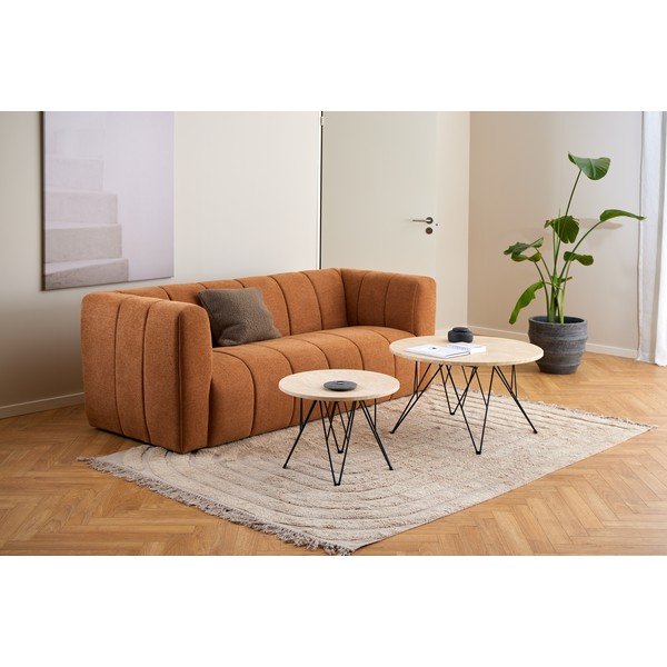 Kerek tárolóasztal márvány dekoros asztallappal ø 55 cm Prunus – Actona-image-3