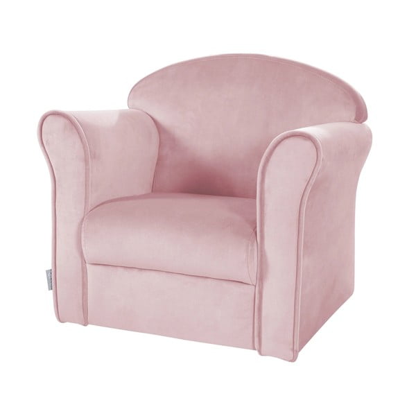 Világos rózsaszín bársony gyerek fotel Lil Sofa – Roba