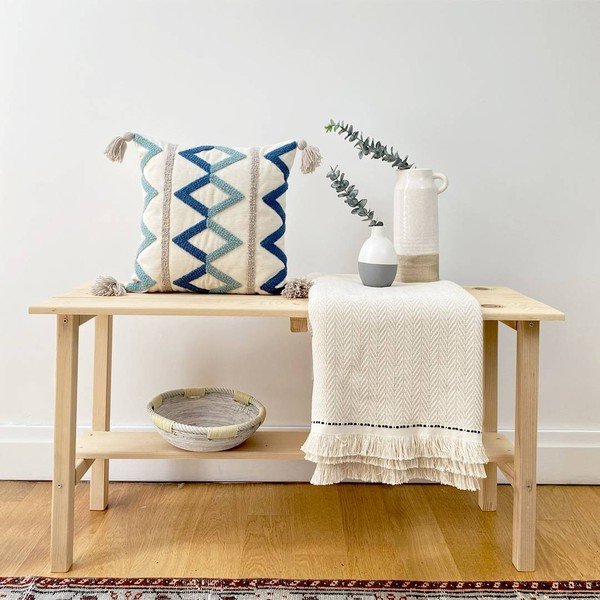 Bethany Tassel lenkeverék párnahuzat, 43 x 43 cm - Joynodes-image-1