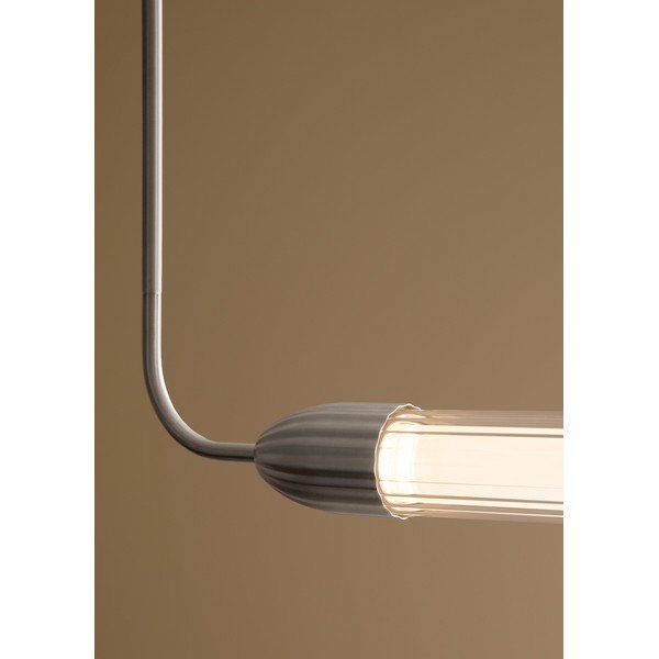 Ezüstszínű acél függőlámpa üveg búrával Lemon Squeeze Linear – UMAGE-image-2