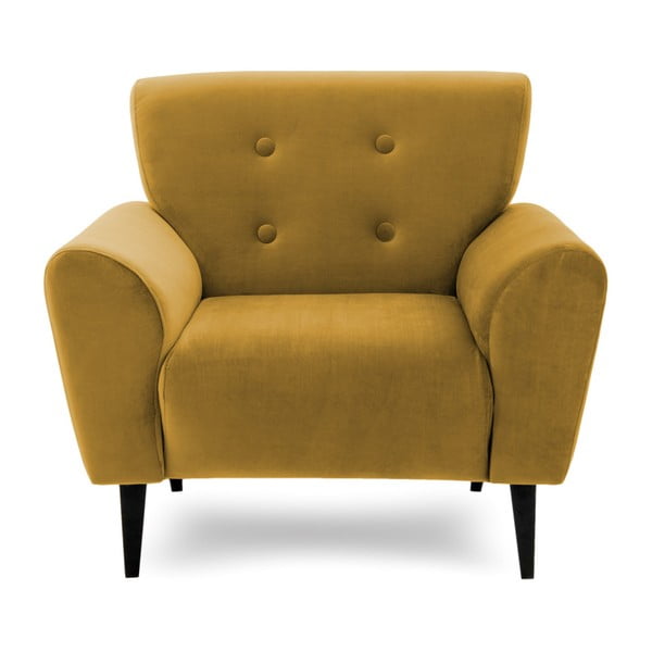 Kiara mustársárga fotel - Vivonita
