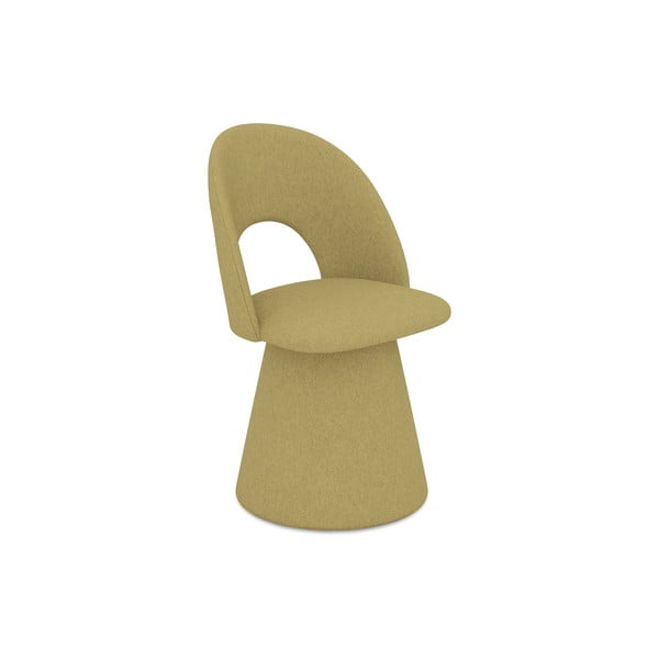 Mustársárga kárpitozott étkezőfotel Kalo – Makamii