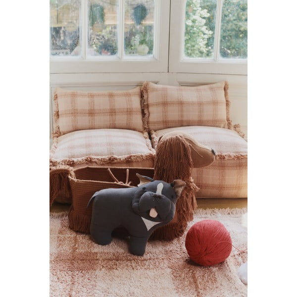 Világos rózsaszín mosható-kézi szövésű pamut szőnyeg 90x120 cm Tartan Rose – Lorena Canals-image-2