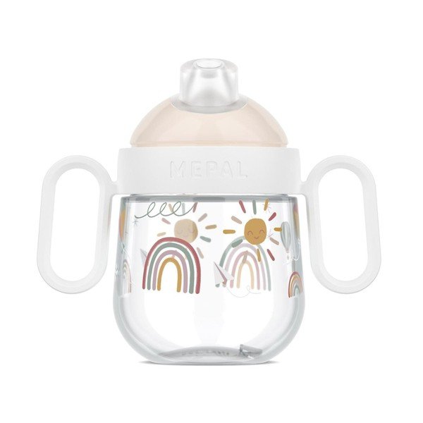 Bézs műanyag gyerek bögre 200 ml Sunshine & Rainbow – Mepal-image-3