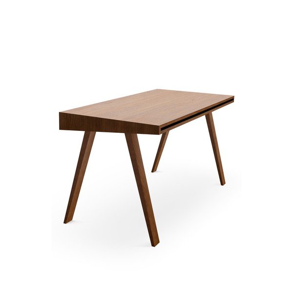 Barna asztal kőrisfa lábakkal, 140 x 70 cm - EMKO-image-3